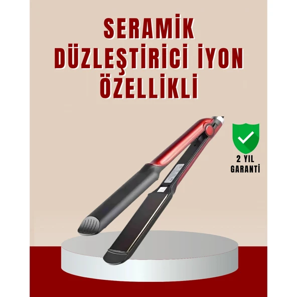Profesyonel Saç Düzleştirici – 360° Döner Kablo ve Kompakt Tasarım ürün görseli 1
