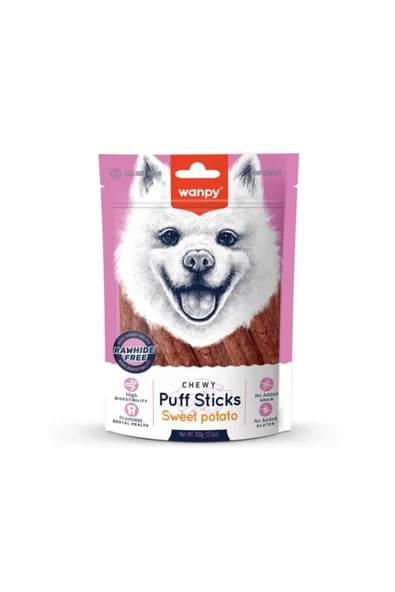 Wanpy Puff Sticks Sweet Potato Köpek Ödülü 100g ürün görseli 1