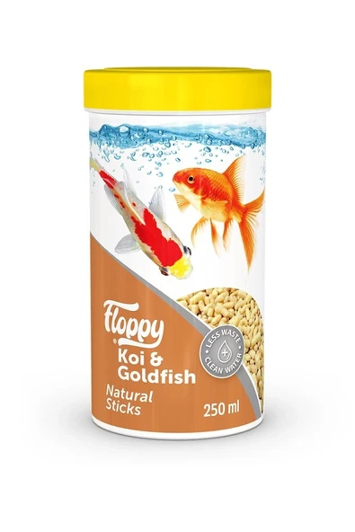 Floppy Koi&goldfish Natural Sticks 250ml Balık Yemi ürün görseli 1