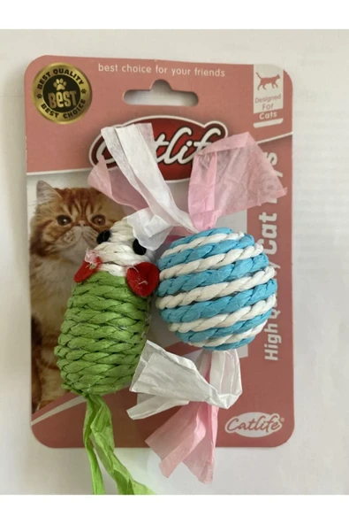 Catlife Fare Top Kedi Oyuncak 2 li ürün görseli 1