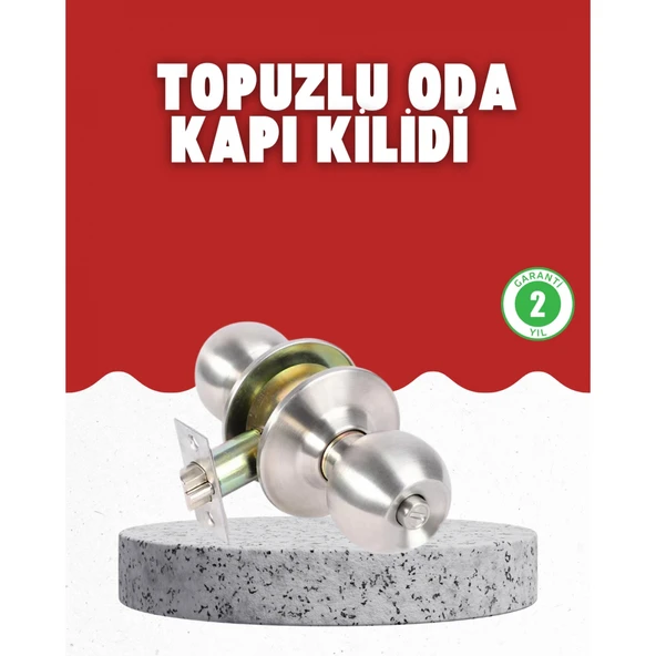 Estetik Güvenli Topuzlu Kapı Kilidi ürün görseli 1