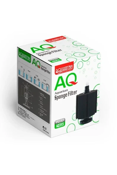 Aquawings aq355- Akvaryum Üretim Pipo Filtre 14x12 Cm ürün görseli 1