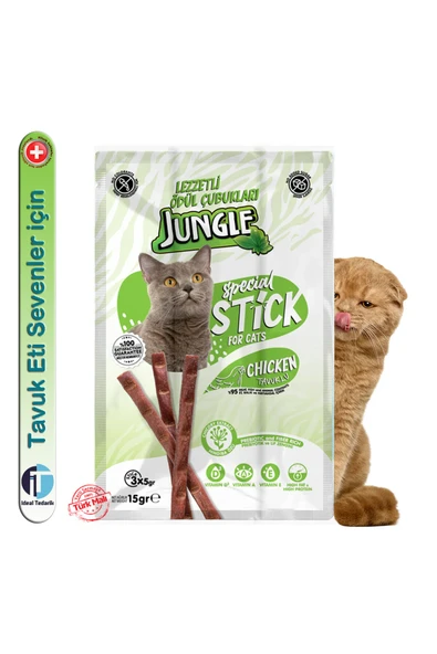 Jungle Kedi Stick Tavuklu ürün görseli 1