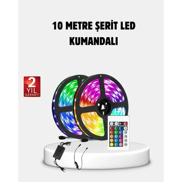 RGB Smart Şerit LED – TV Arkası ve Dekoratif Alanlar İçin Işık Şeridi ürün görseli 1