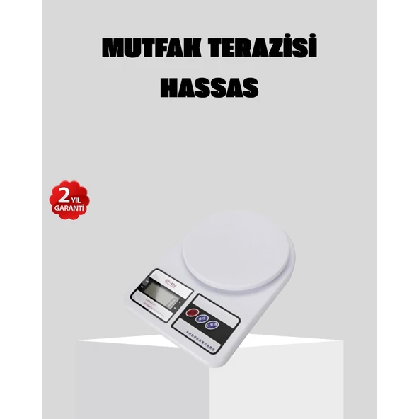 LCD Ekranlı Hassas Dijital Mutfak Terazisi – 5kg Kapasite, 1g Hassasiyet ürün görseli 1