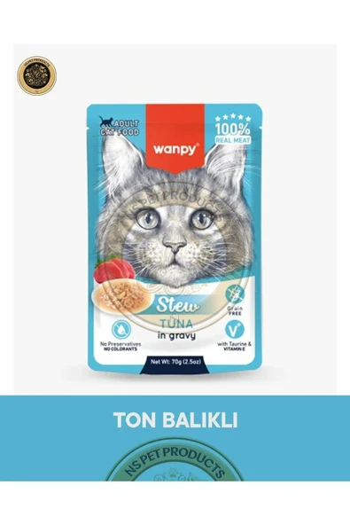 Wanpy Ton Balıklı Kedi Pouch 70 Gr ürün görseli 1