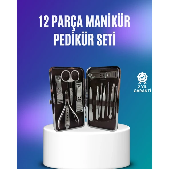 El ve Ayak Bakımı İçin Profesyonel 12 Bakım Seti ürün görseli 1