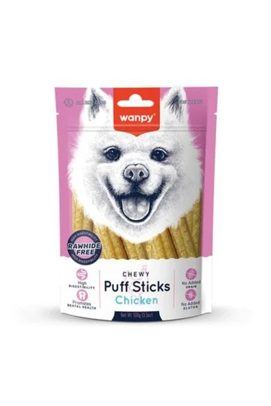 Wanpy Puff Sticks Chicken Köpek Ödül 100 Gr ürün görseli 1