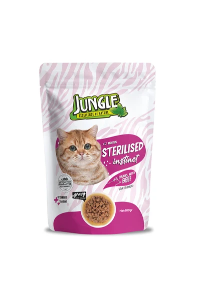 Jungle Kedi Pouch Kısır Sığıt Etli ürün görseli 1