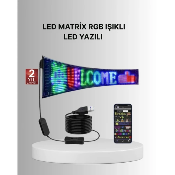 Gece Kullanıma Uygun  Pixel RGB LED Panel Estetik Atmosfer Işığı ürün görseli 1
