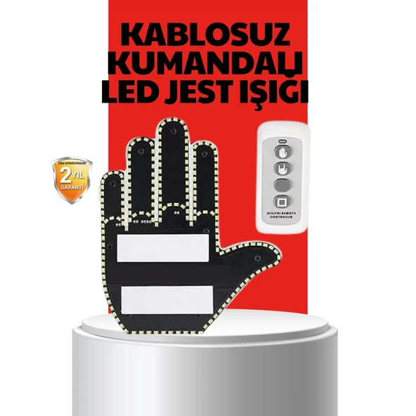 Uzaktan Kumandalı LED Jest Işığı – 3 Farklı Hareket Modu ürün görseli 1