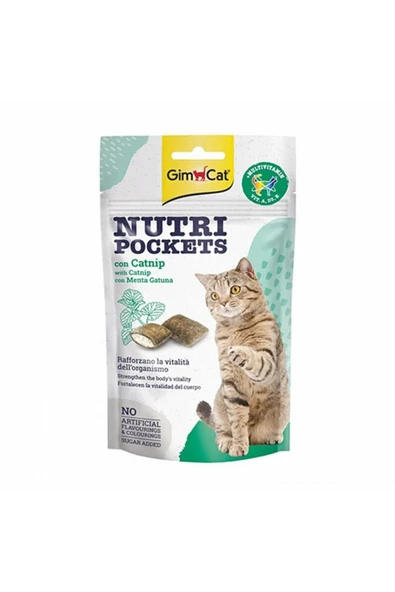 Gimcat Nutri Pockets Catnip Kedi Ödül Kraker 60 Gr ürün görseli 1