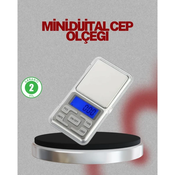 Mavi Işıklı LCD Ekranlı Hassas Tartı Terazisi ürün görseli 1