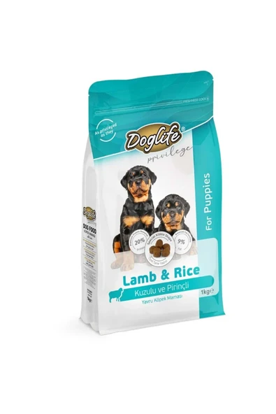 Dog Life Kuzu Etli Yavru Köpek Maması 1 Kg ürün görseli 1