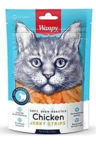 Wanpy Chicken Jerky Strips Kedi Ödülü 80 Gr ürün görseli 1