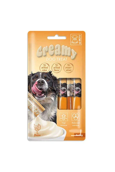 M-Pets Creamy Köpek Ödül 4 x 15 Gr Tavuk ürün görseli 1