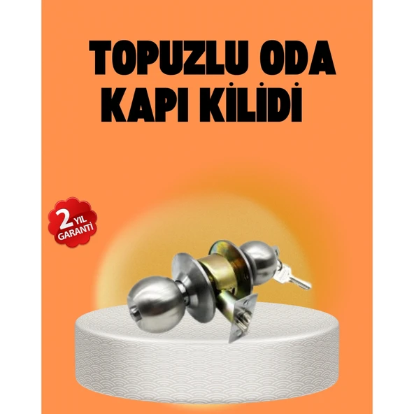Mat Renk Topuzlu Kapı Kilidi – Giriş Tipi ürün görseli 1