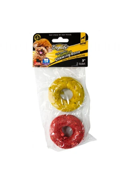 Doglife Köpek Kemik Renkli Donut 2 li ürün görseli 1