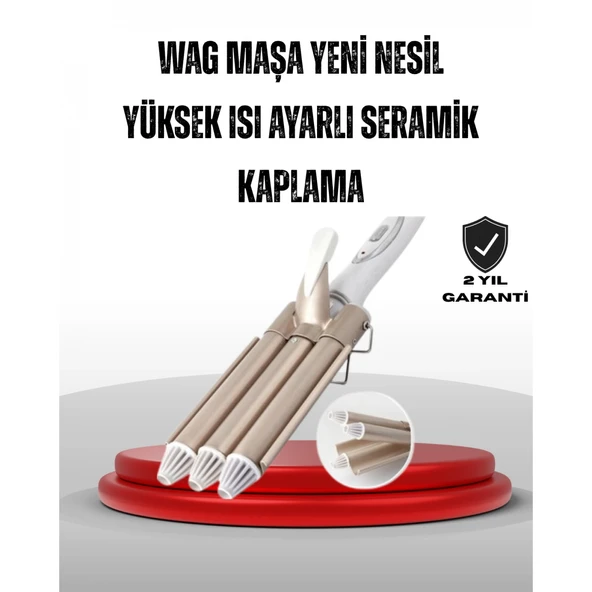 Ayarlanabilir Isı Ayarıyla Profesyonel Bukle Maşası – Hızlı ve Nazik Şekillendirme ürün görseli 1