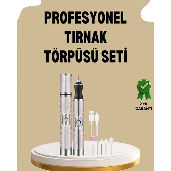 USB Şarjlı Profesyonel 20.000 RPM Elektrikli Oje Sökücü ve Tırnak Bakım Aleti ürün görseli 1