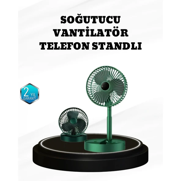 Taşınabilir Şarjlı Mini Fan – Katlanabilir Gövde, 3 Hız Kademesi ürün görseli 1