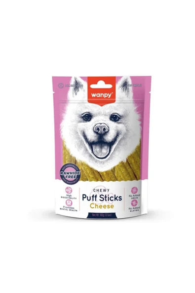 Wanpy Puff Sticks Cheese Köpek Ödül 100 Gr ürün görseli 1