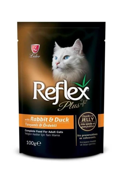 Reflex Plus Kedi Pouch Tavşan Ördek ürün görseli 1