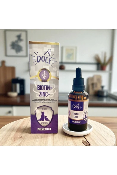 KEDİ KÖPEK TÜY DÖKÜLMESİNE KARŞITI BIOTIN+, ZINC+ 50 ML ürün görseli 1