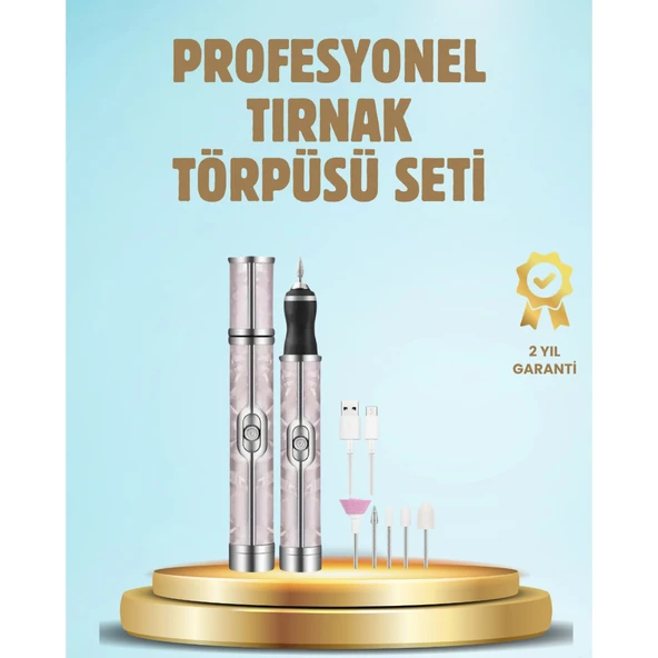 Elektrikli Tırnak Törpüsü Ayarlanabilir Hızlı Manikür Pedikür Cihazı ürün görseli 1