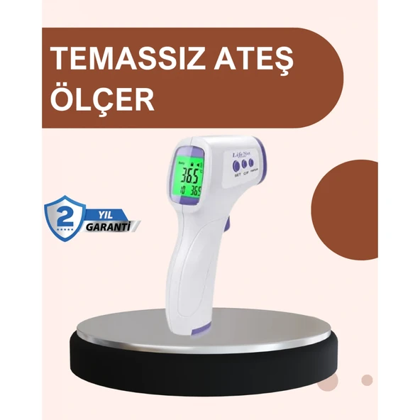 Temassız Dijital Ateş Ölçer Büyük Ekranlı Hızlı Okuma ürün görseli 1