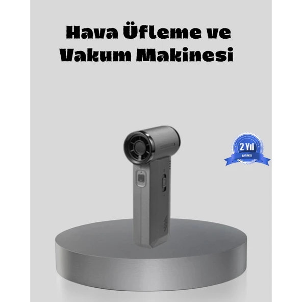 Şarjlı 130000 RPM Hava Üflemeli ve Vakumlu Araç Ev Temizlik Makinesi ürün görseli 1
