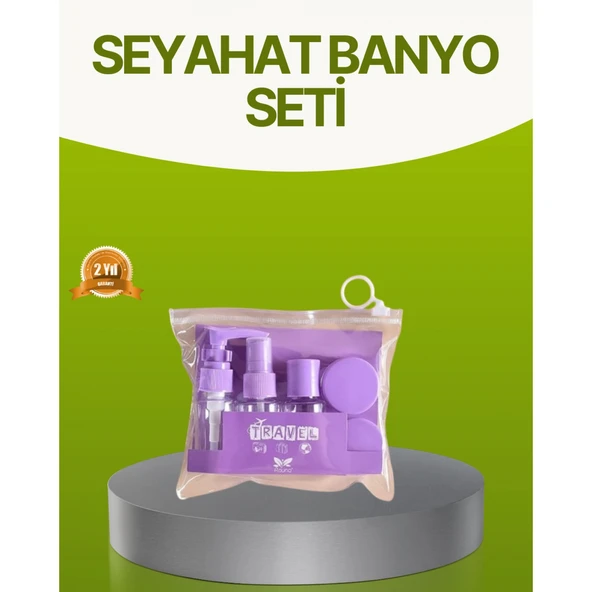 Seyahat Banyo Seti 5 Parça Şeffaf Taşıma Çantalı 30 ml ürün görseli 1
