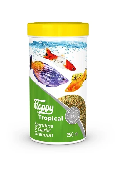 Floppy Tropical Spirulina & Garlic Granulat 250ml ürün görseli 1