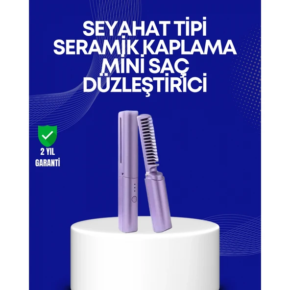 USB Şarjlı Kablosuz Saç Düzleştirici – Hızlı ve Pratik ürün görseli 1