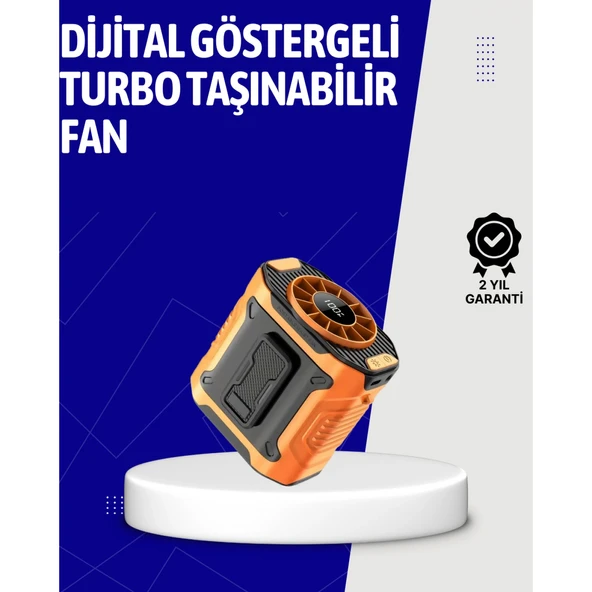 5000mAh Şarjlı Soğutma Fanı Taşınabilir ürün görseli 1