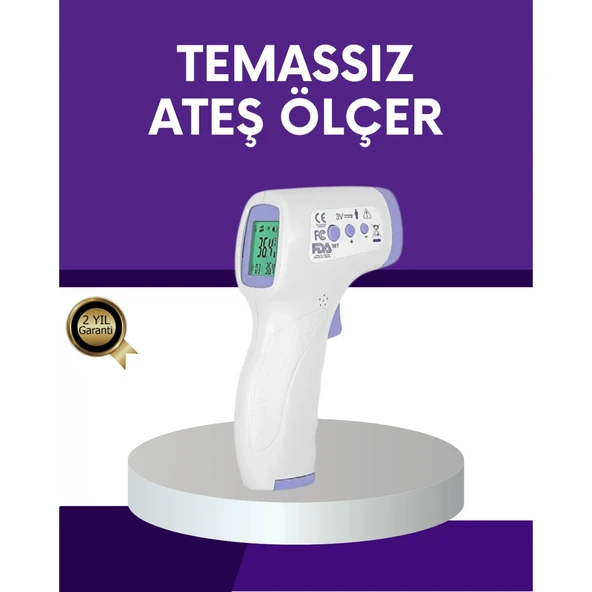 Temassız Ateş Ölçer Dijital Kızılötesi Termometre Hızlı Ölçüm ürün görseli 1