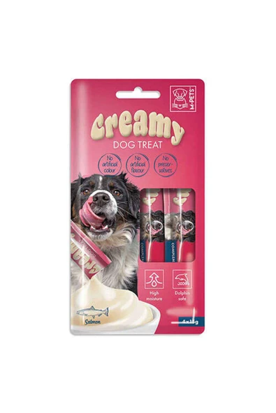 M-Pets Creamy Köpek Ödül 4 x 15 Gr Somonlu ürün görseli 1