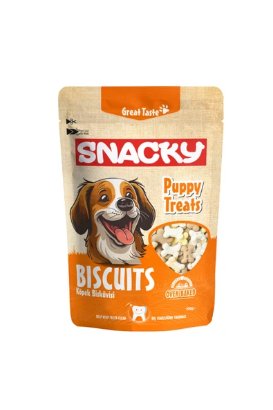 Snacky Biscuits Puppy Treats Yavru Köpek Ödül Bisküvisi 200 gr ürün görseli 1