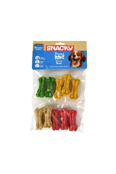 Snacky Munchy Köpek Renkli Kemik 5 CM 10 lu ürün görseli 1