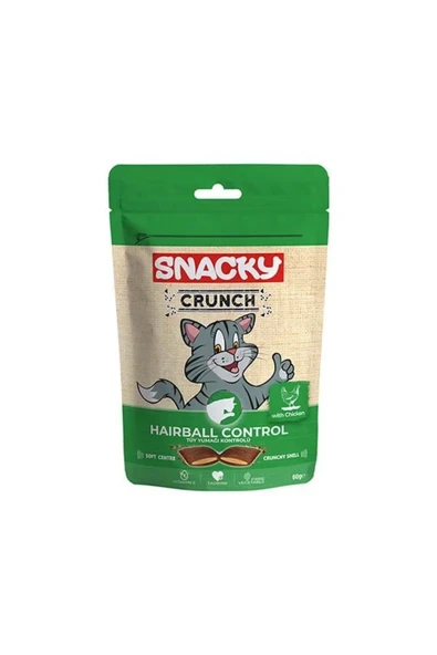 Snacky Kedi Crunch Ödül Hairball Control Tavuklu ürün görseli 1