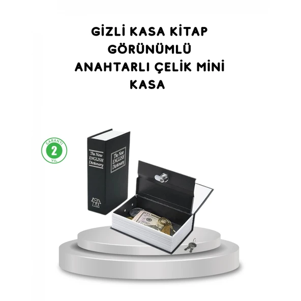 Gizli Kitap Kasa – Metal Gövdeli, Anahtarlı ürün görseli 1