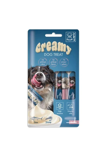 M-Pets Creamy Köpek Ödül 4 x 15 Gr Ton Karides ürün görseli 1