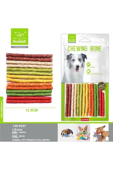 Nunbell Muncky Renkli Köpek Kemik 10 lu ürün görseli 1