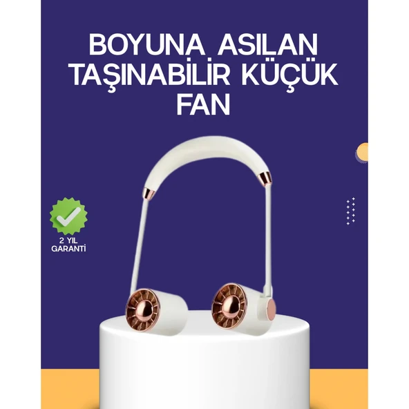 Katlanabilir Asılabilir Mini Fan USB Şarjlı 3 Kademeli Sessiz ürün görseli 1