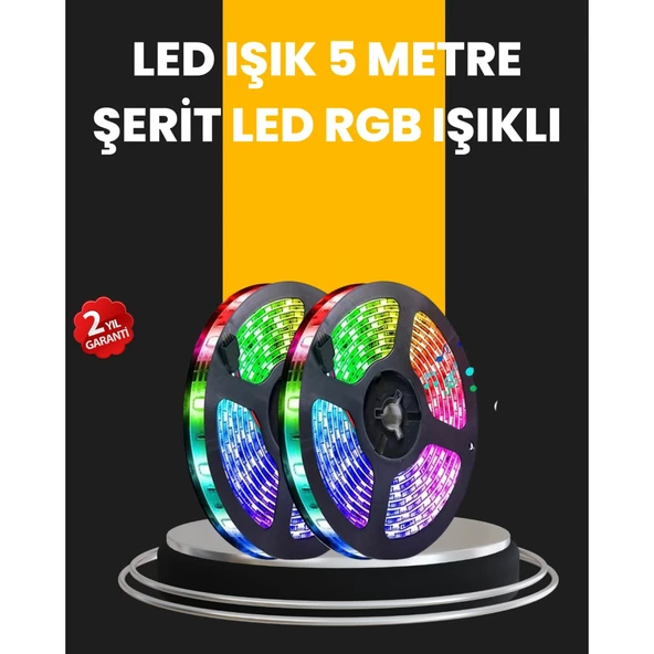 5 Metre Kumandalı Su Geçirmez Şerit LED ürün görseli 1
