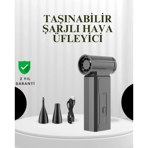 Taşınabilir Şarjlı Güçlü Hava Üfleme Aleti Çok Yönlü Kullanım ürün görseli 1