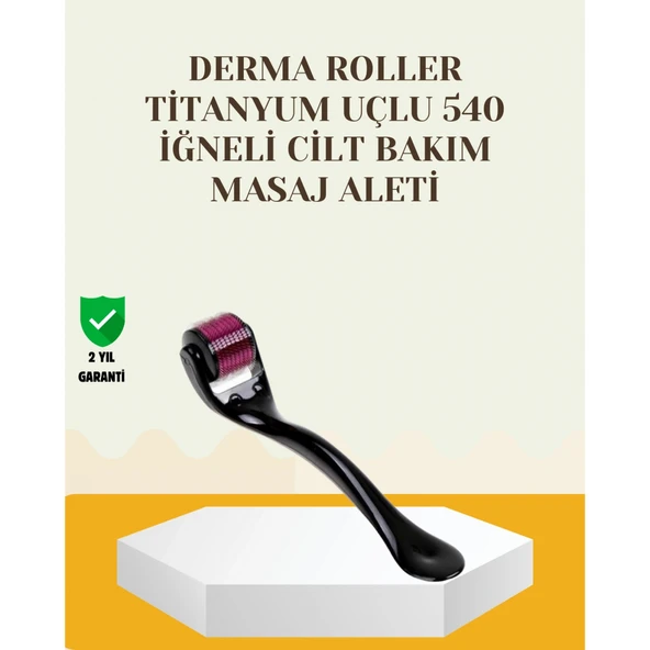 Titanyum Dermaroller 540 İğne Cilt Onarım ve Kolajen Üretim Desteği ürün görseli 1