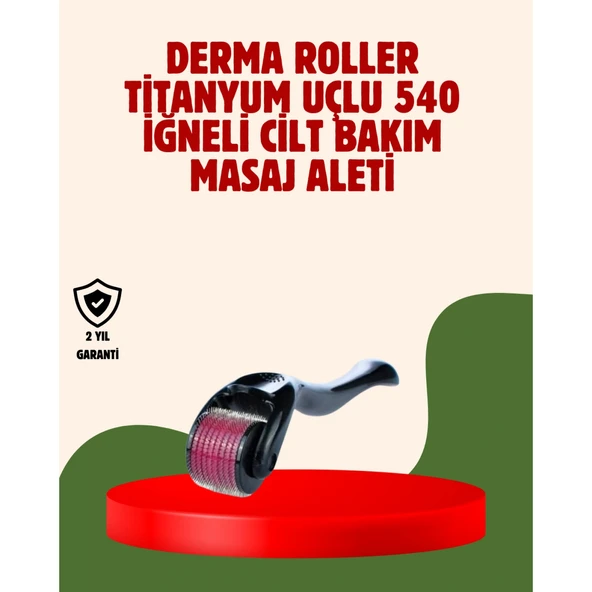 Dermaroller 1 mm Akne İzleri ve Çatlak Giderici Cilt Bakım Aleti ürün görseli 1