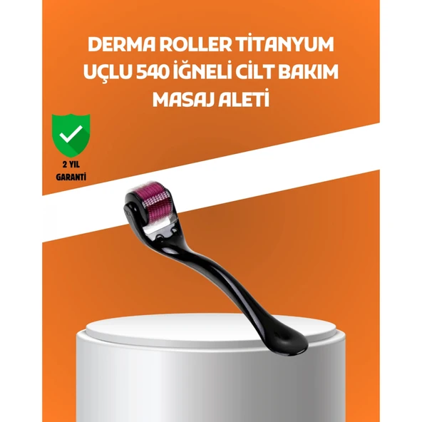 540 İğneli Titanyum Dermaroller Profesyonel Ev Tipi Cilt Yenileme Aparatı ürün görseli 1