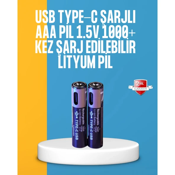 Lityum AAA Pil – Düşük Enerji Tüketen Cihazlar İçin Maksimum Dayanıklılık ürün görseli 1